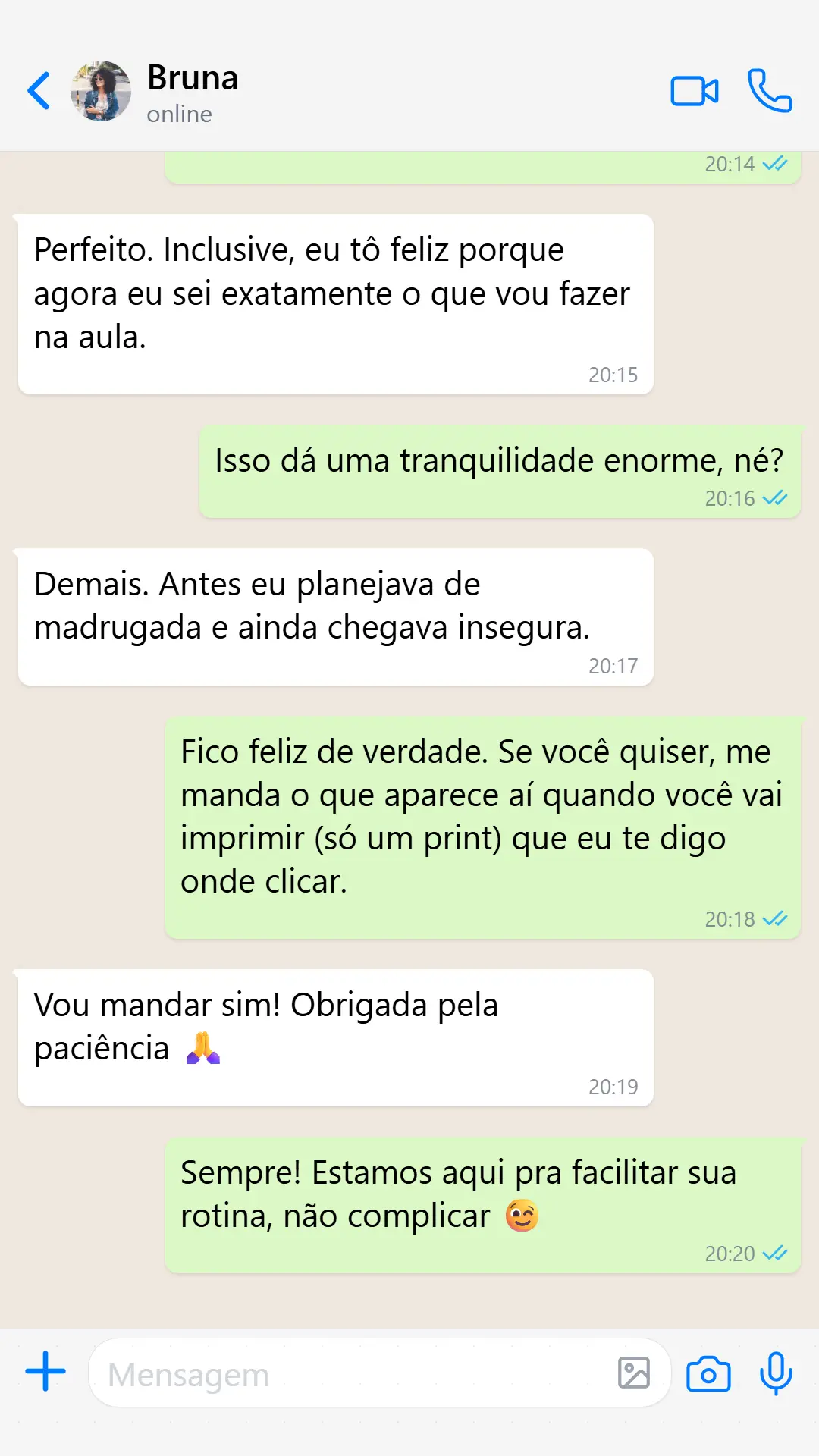 Depoimento WhatsApp 3